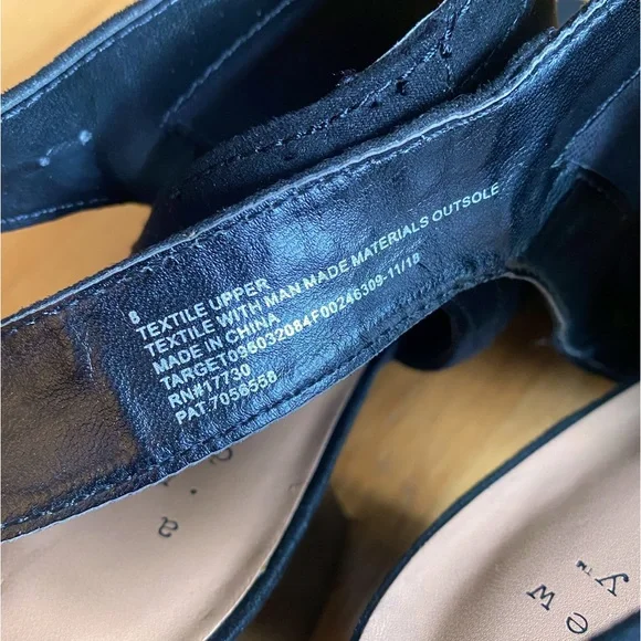 A New Day from Target, Rhea Faux Suede Block Heel, Black, Size 8 - Picture 3 of 7